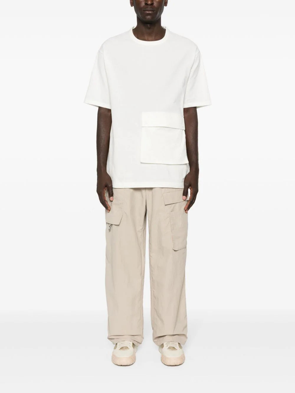 Y-3  crinkled cargo pants
