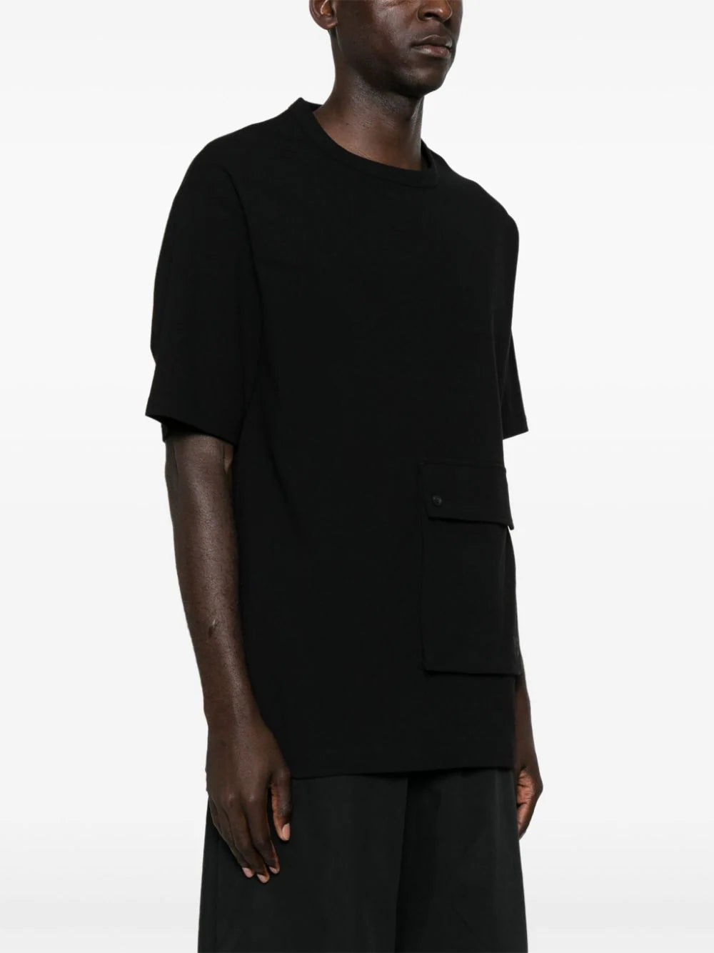 Y-3 logo-rubberised cotton T-shirt