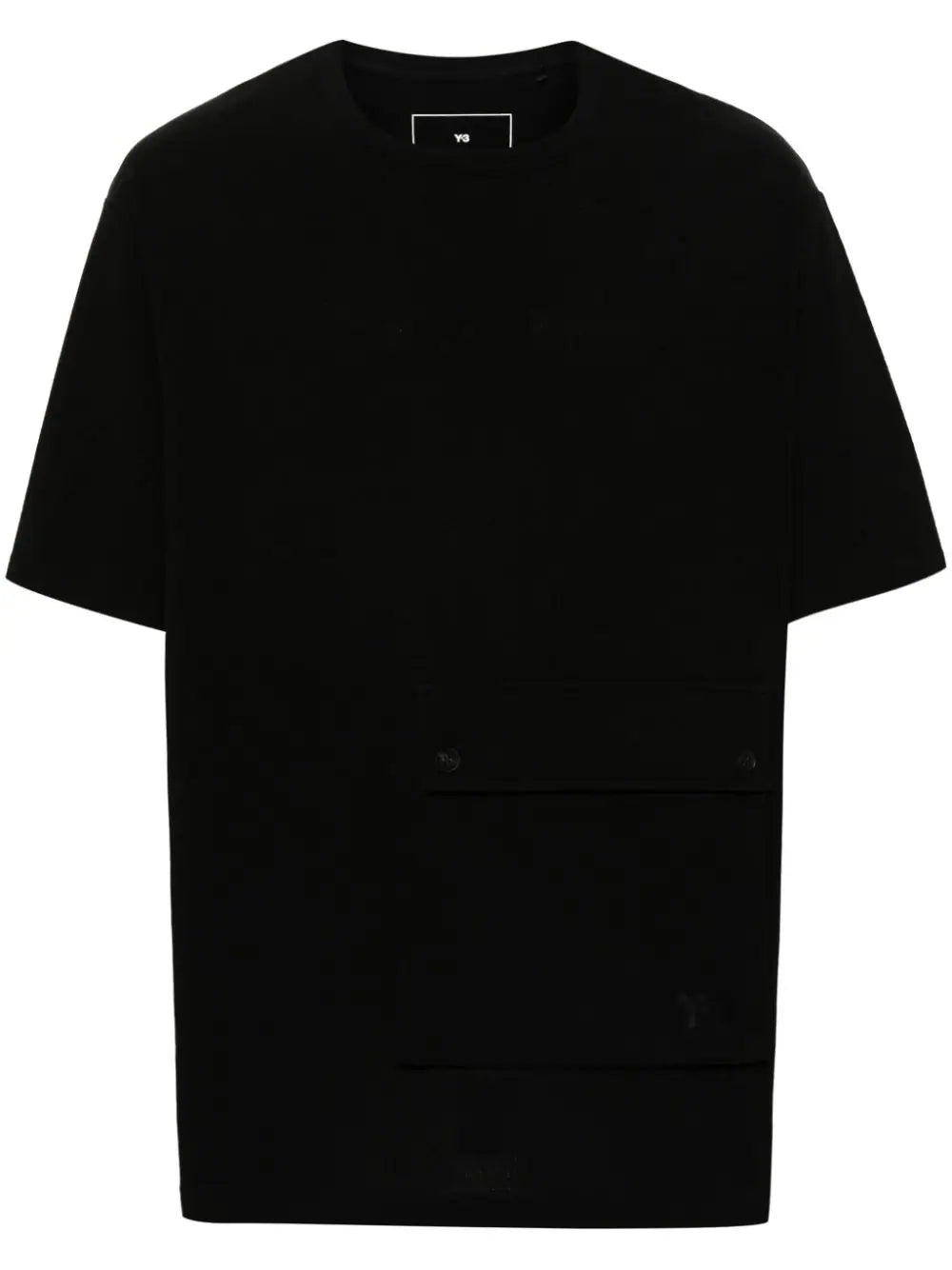 Y-3  logo-rubberised cotton T-shirt