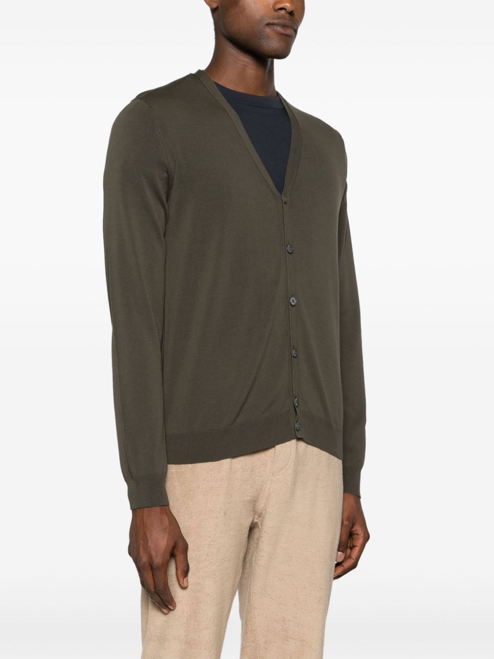 Zanone  button-up cotton cardigan