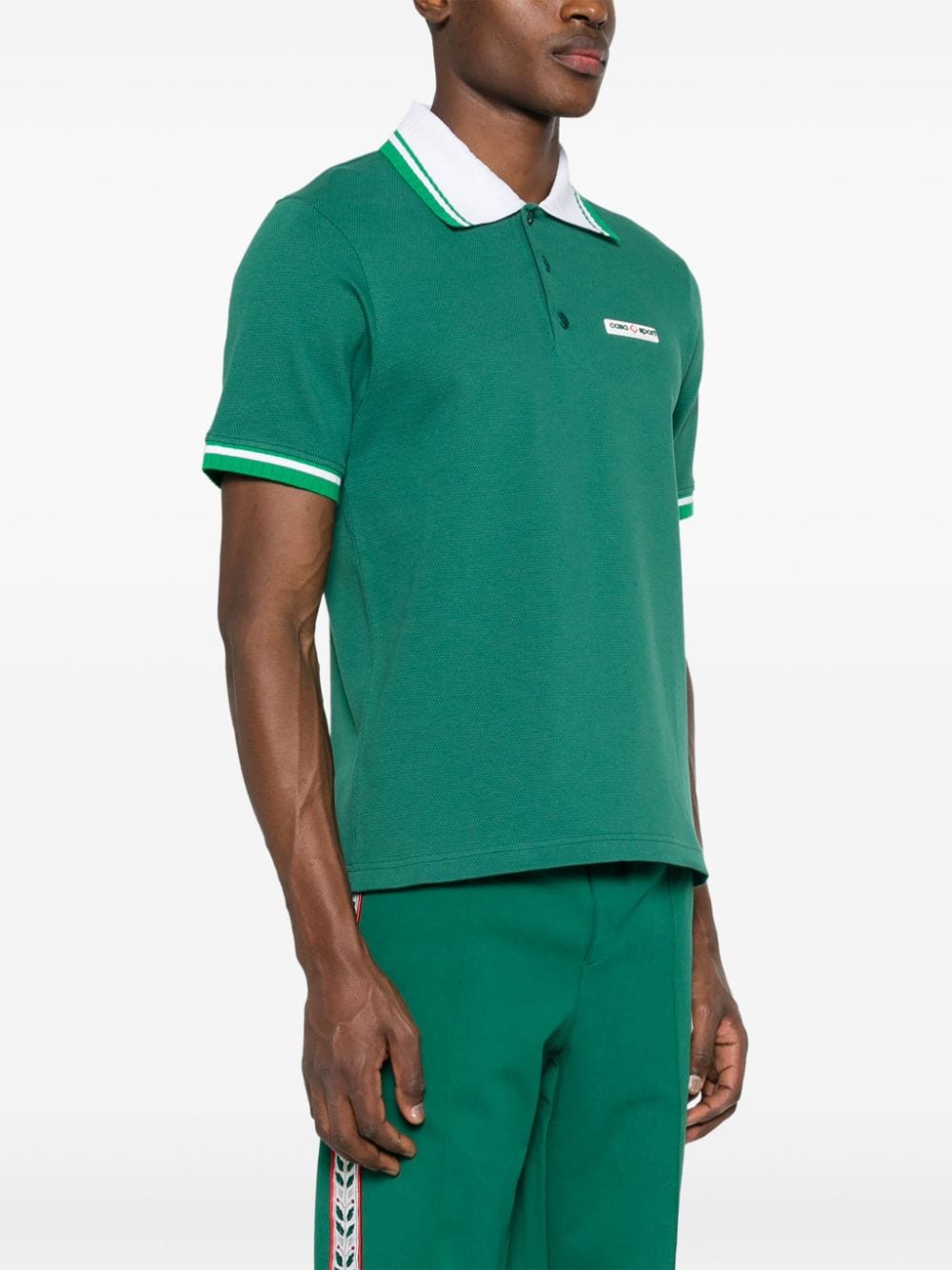 Casablanca piqué polo shirt