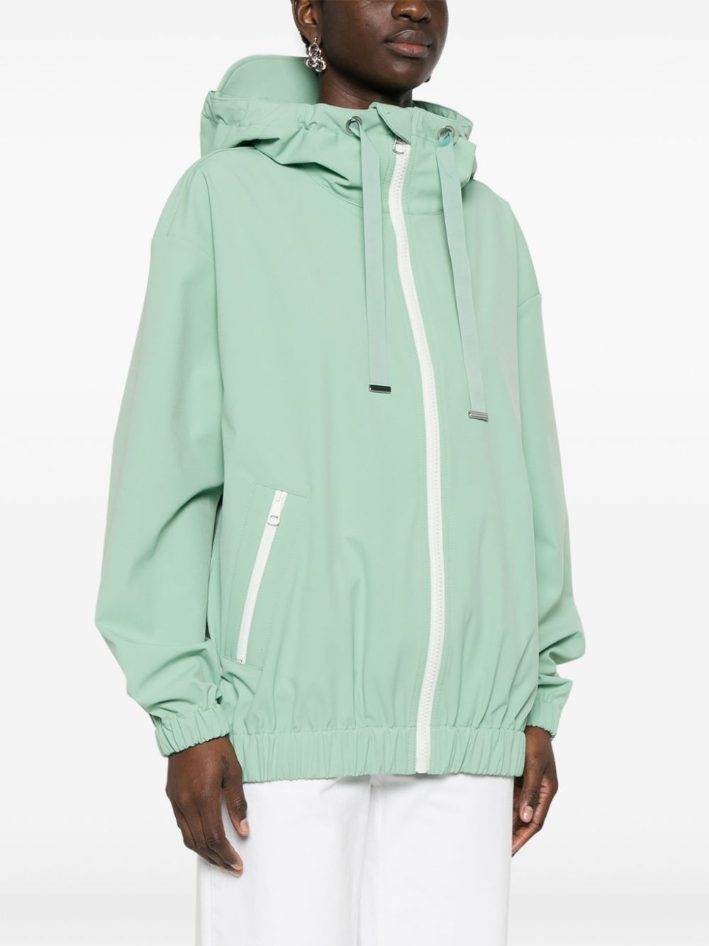 BOSS hooded water-repellent jacket