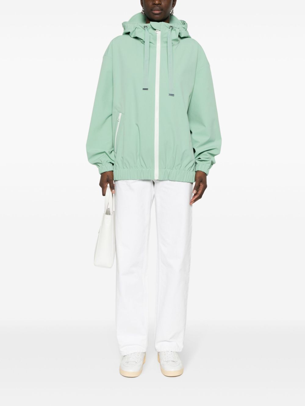 BOSS hooded water-repellent jacket