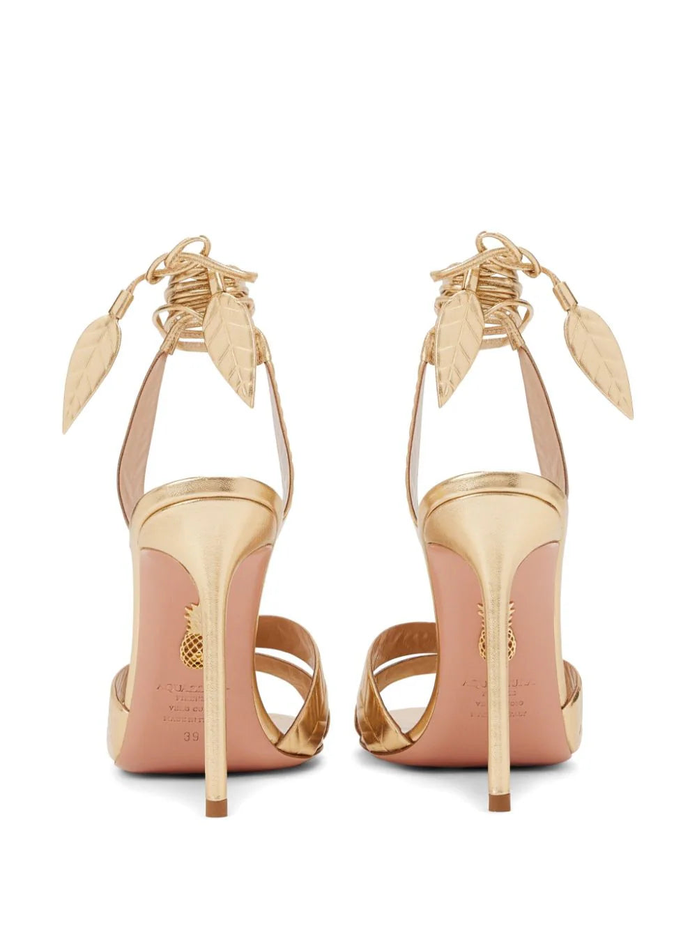 Aquazzura  Leaf 105mm leather sandals