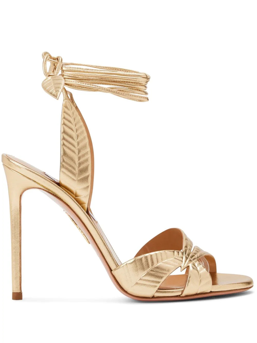 Aquazzura  Leaf 105mm leather sandals