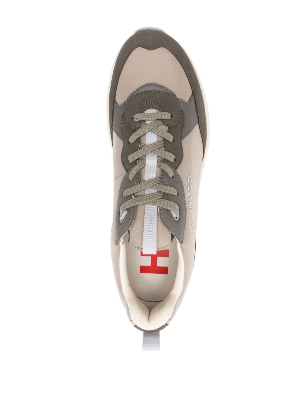 BOSS two-tone panelled sneakers