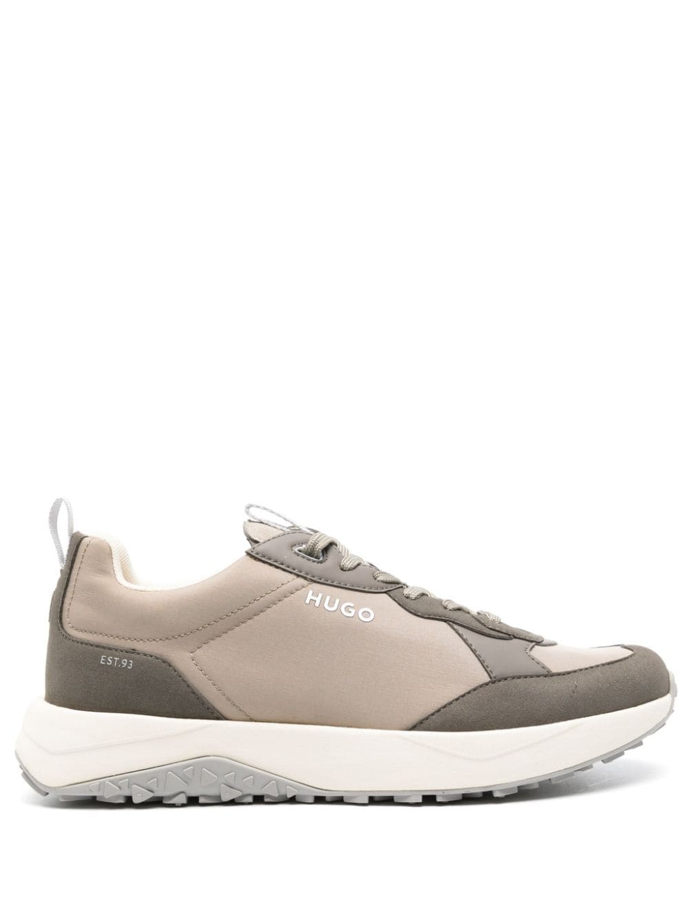 BOSS two-tone panelled sneakers