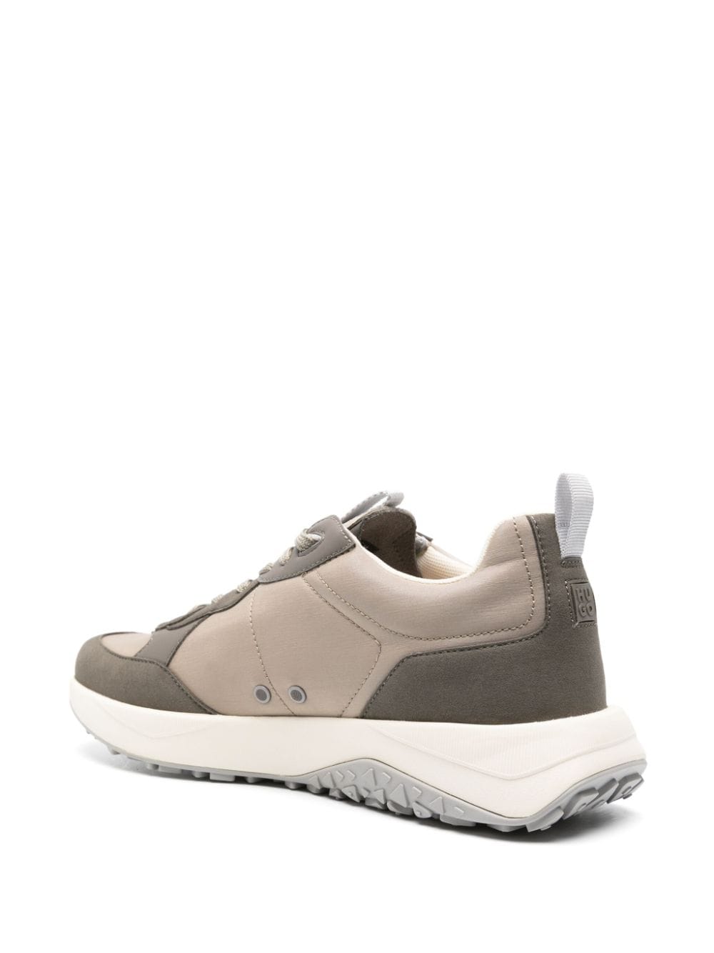 BOSS two-tone panelled sneakers