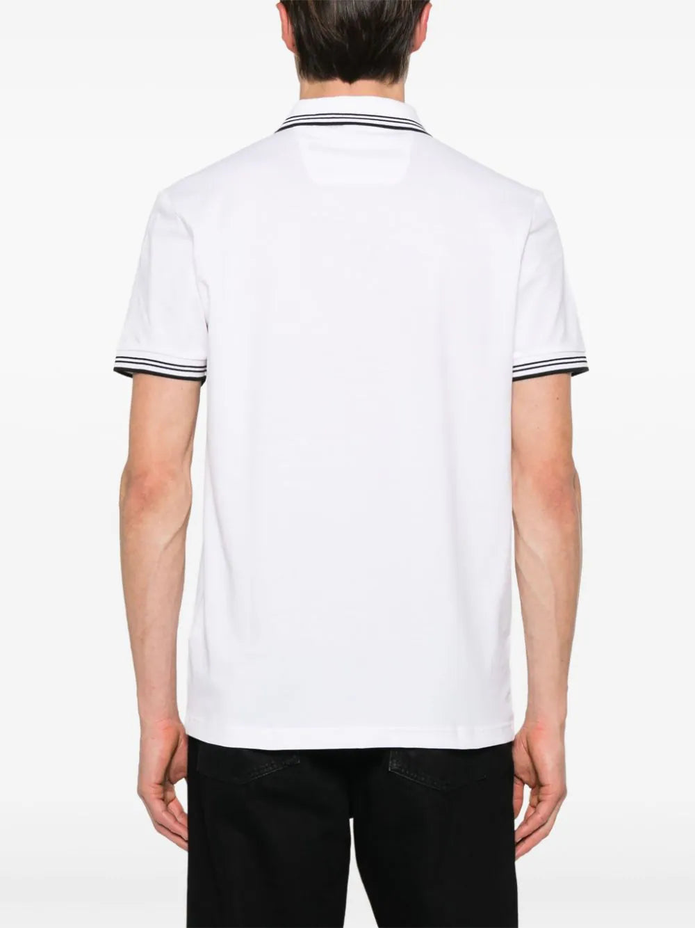 BOSS  logo-print polo shirt