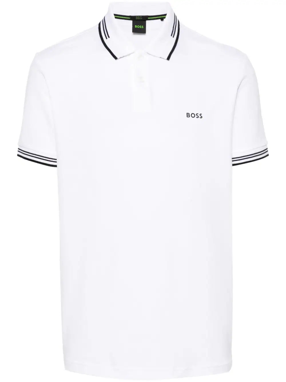 BOSS  logo-print polo shirt