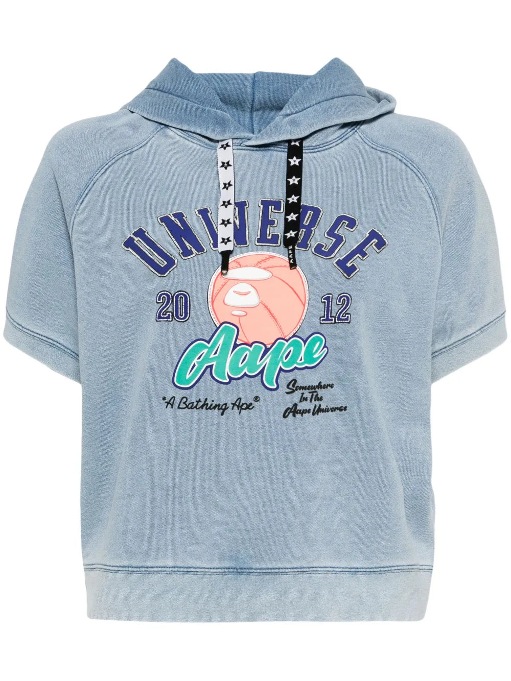 AAPE BY *A BATHING APE®  logo-print hooded sweatshirt