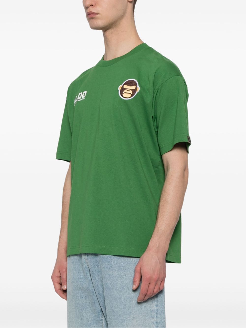 AAPE BY *A BATHING APE® logo-appliqué cotton T-shirt