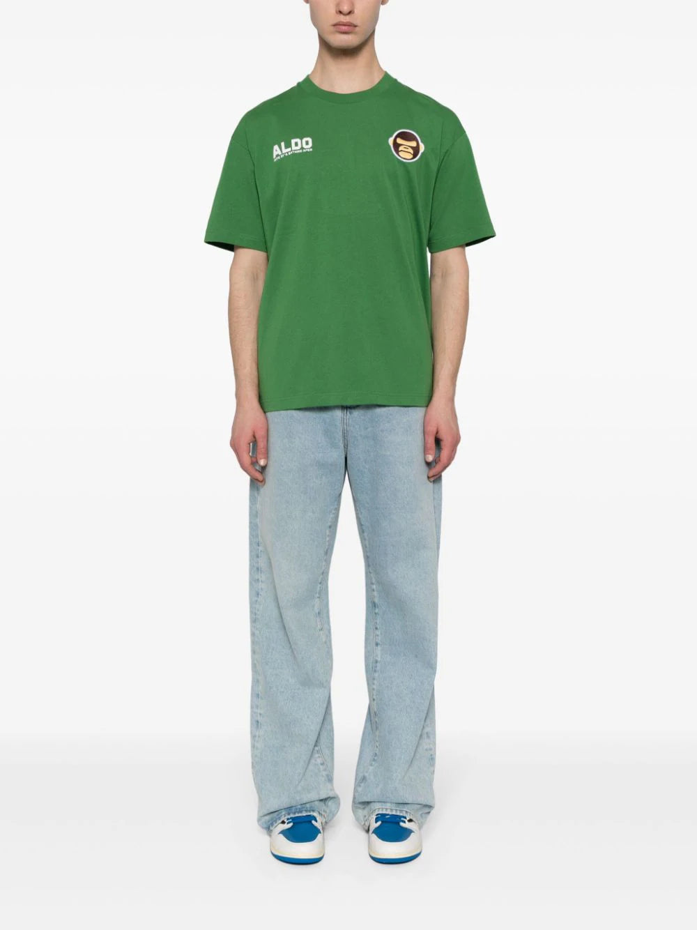 AAPE BY *A BATHING APE® logo-appliqué cotton T-shirt