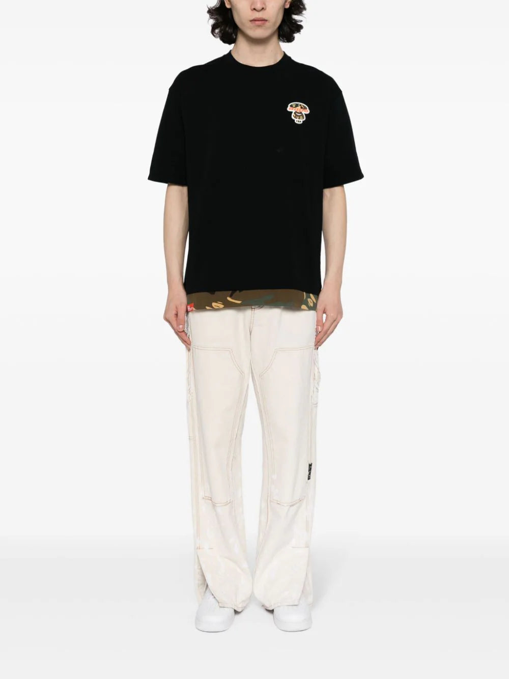 AAPE BY *A BATHING APE®  logo-appliqué cotton T-shirt