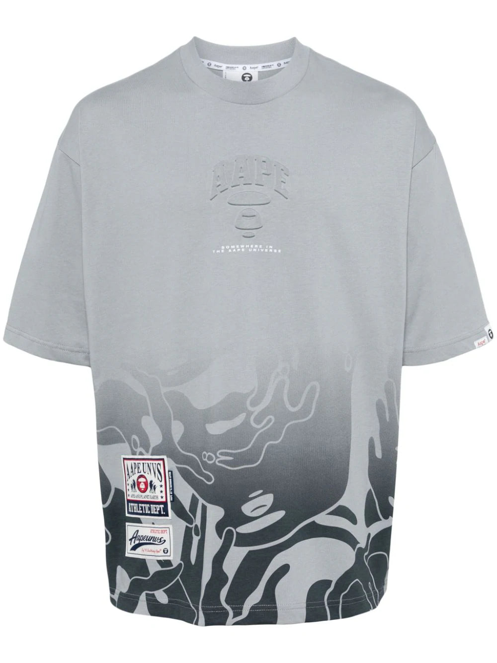 AAPE BY *A BATHING APE®  camouflage logo-print cotton T-shirt
