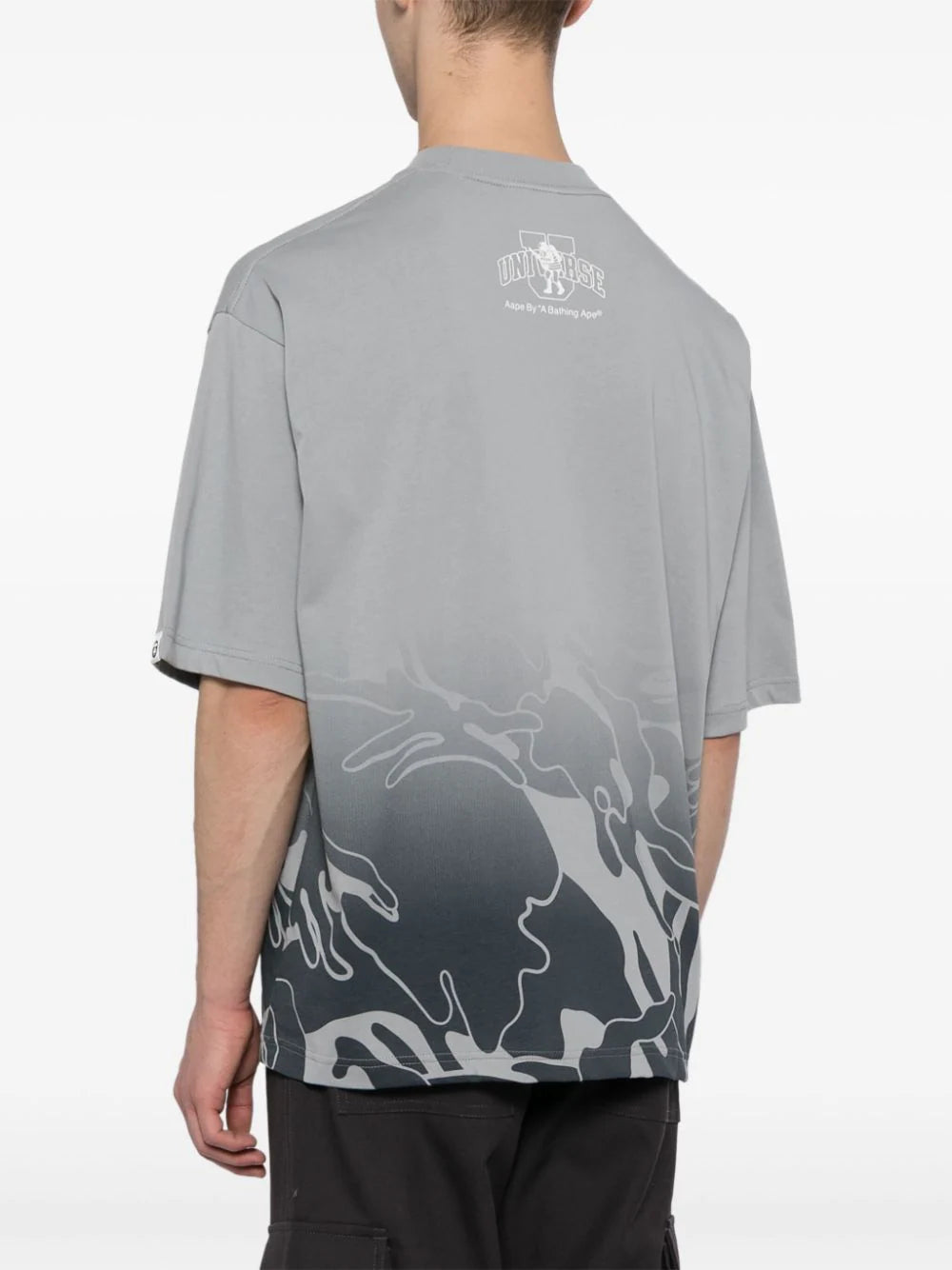 AAPE BY *A BATHING APE®  camouflage logo-print cotton T-shirt