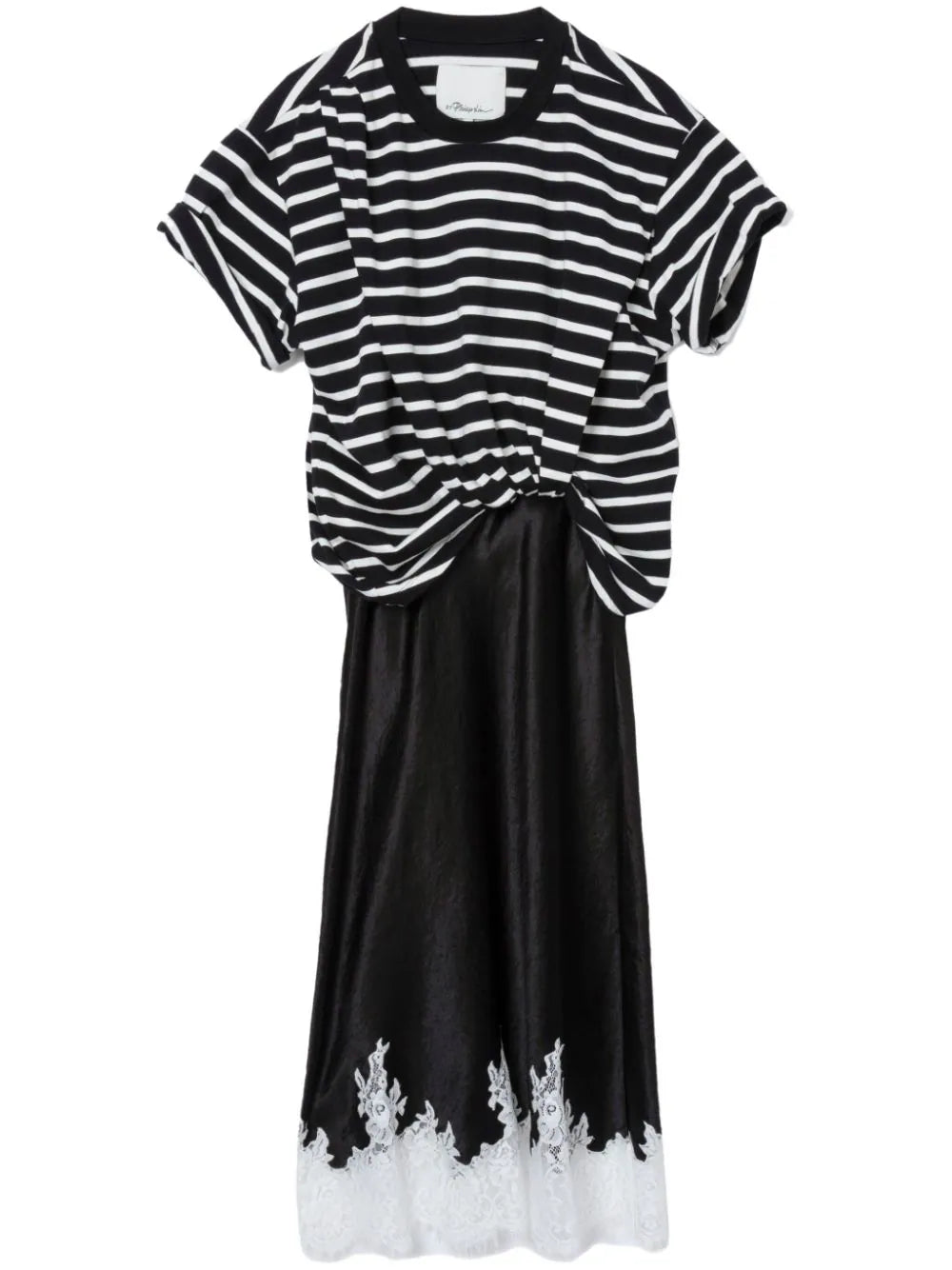3.1 Phillip Lim  stripe-print draped T-shirt dress