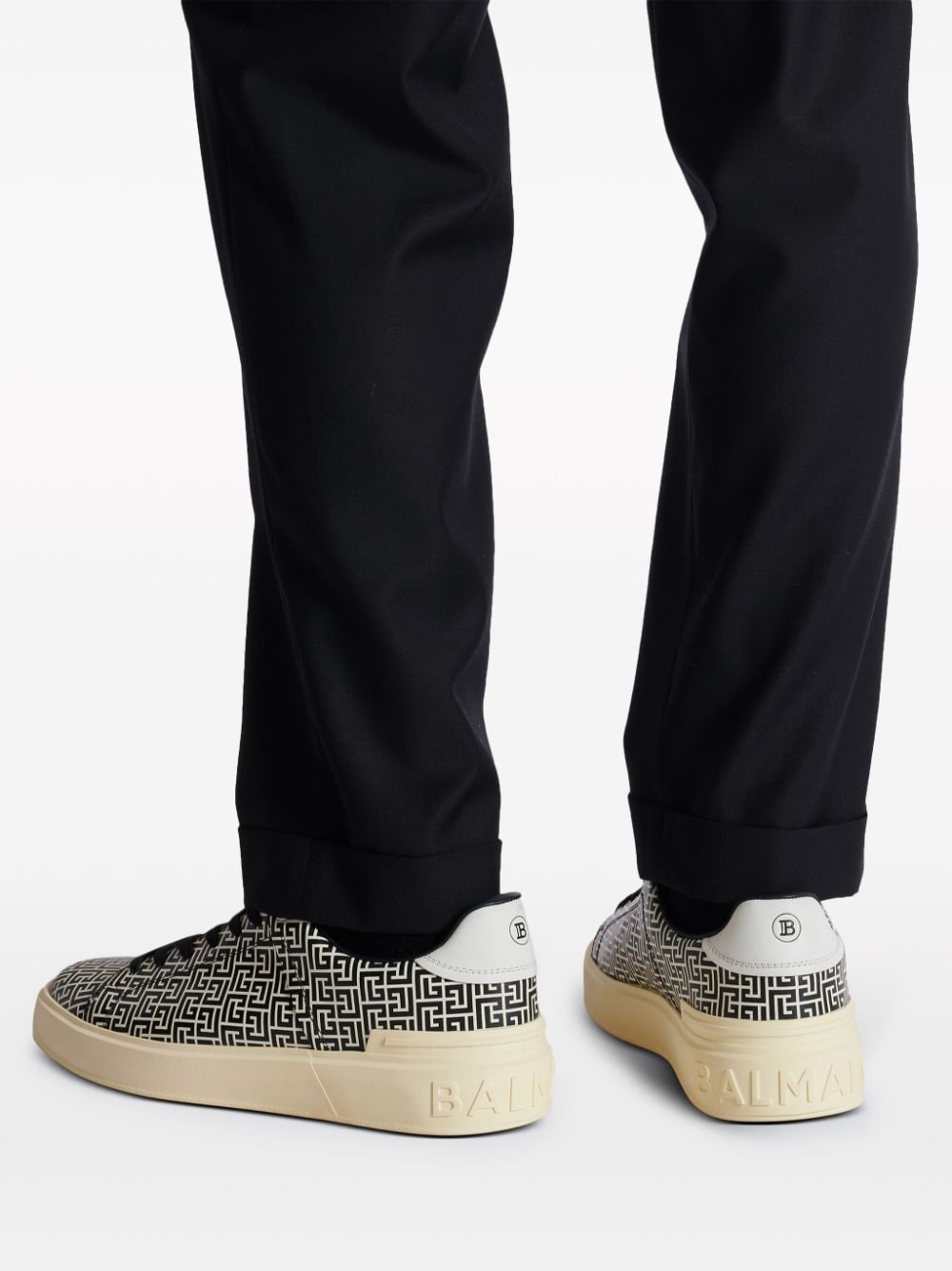 Balmain B-Court Flip leather sneakers