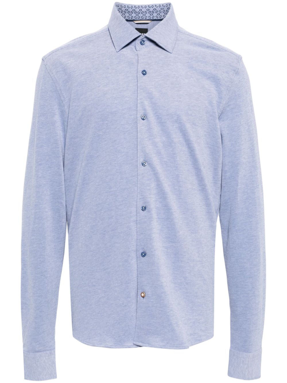 BOSS mélange-effect cotton shirt