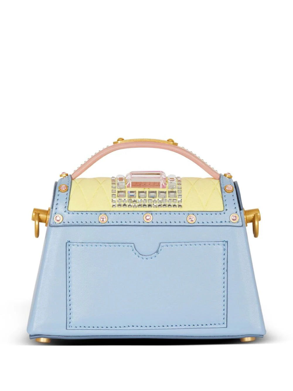 Balmain B-Buzz Dynasty embellished suede handbag
