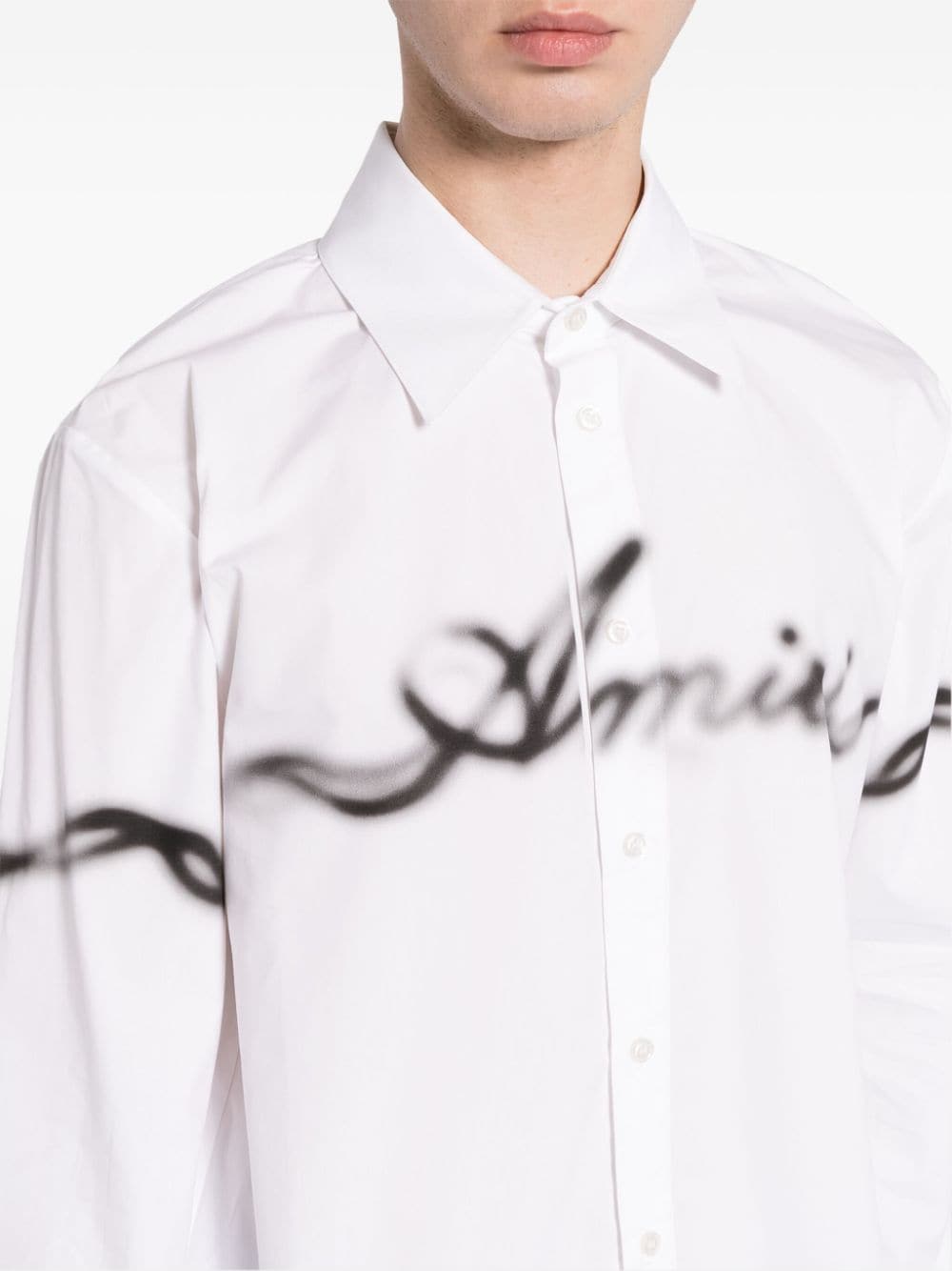AMIRI smoke logo long-sleeve shirt