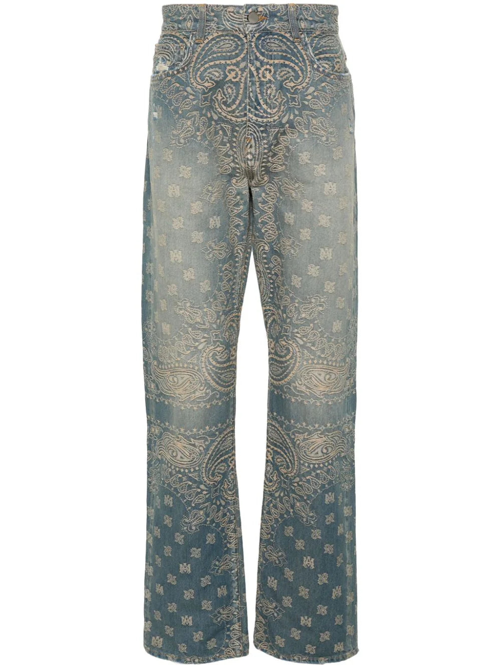AMIRI  bandana-jacquard straight jeans