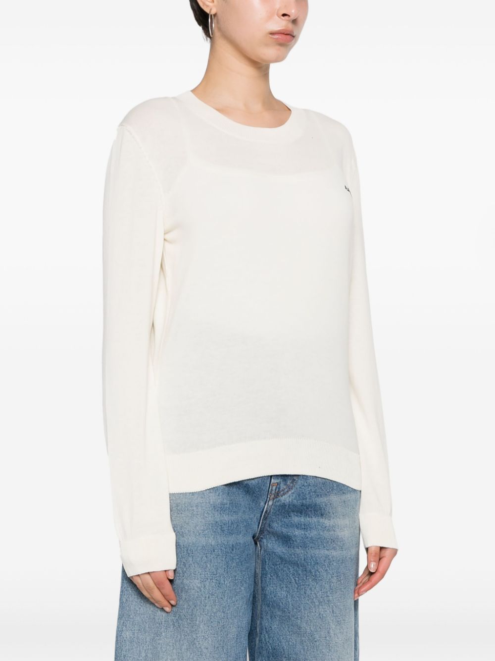 A.P.C.  logo-embroidered jumper