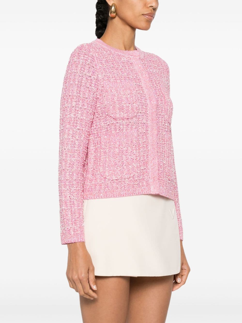 Bruno Manetti  sequin-embellished tweed jacket