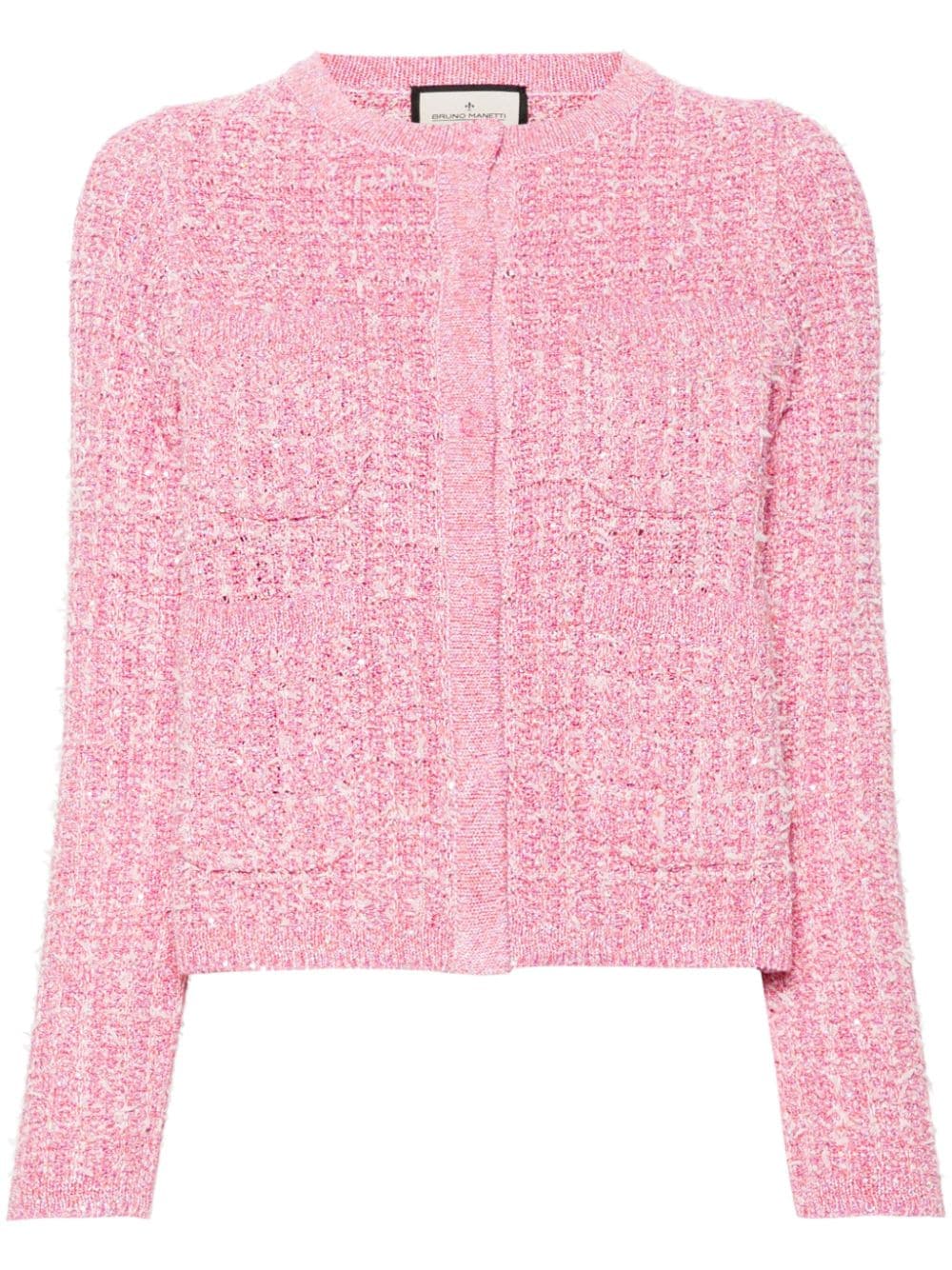 Bruno Manetti  sequin-embellished tweed jacket