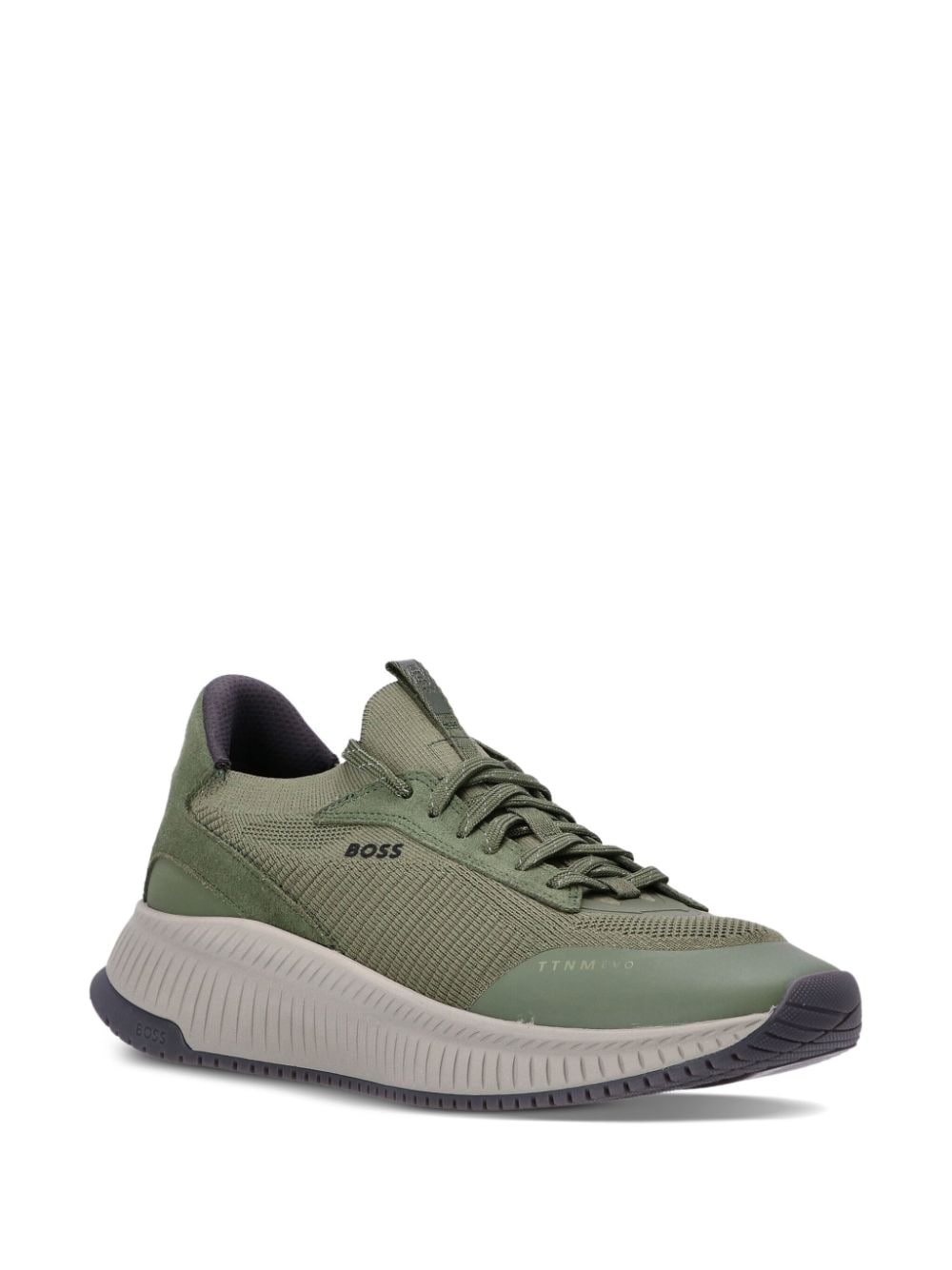 BOSS knitted low-top sneakers