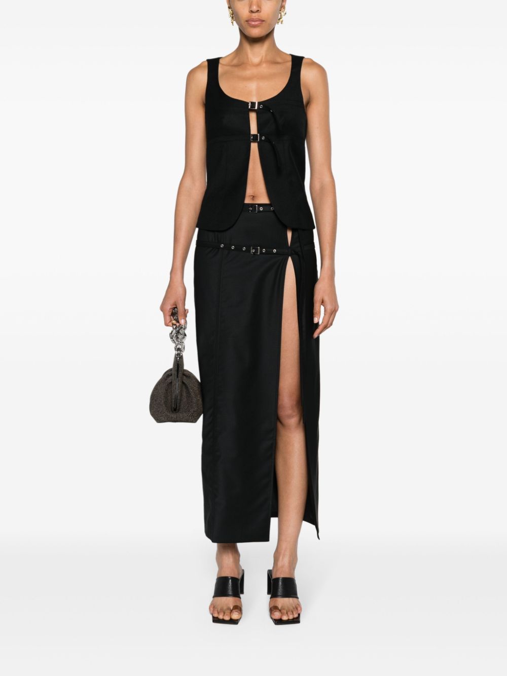 Aya Muse  Kura side-slit pencil skirt