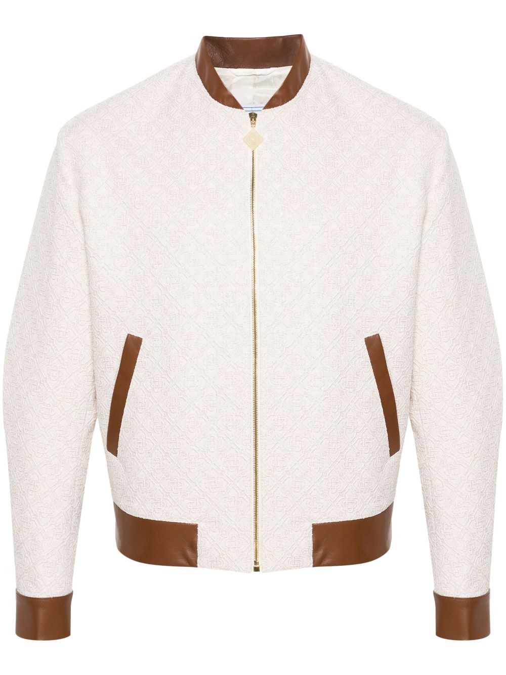 Casablanca monogram-jacquard bomber jacket