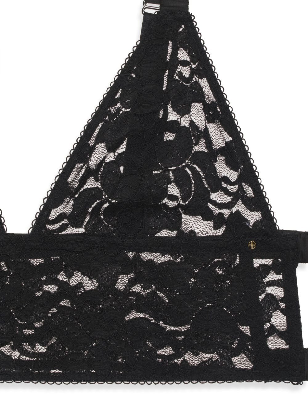 ANINE BING  Violet floral-lace bralette