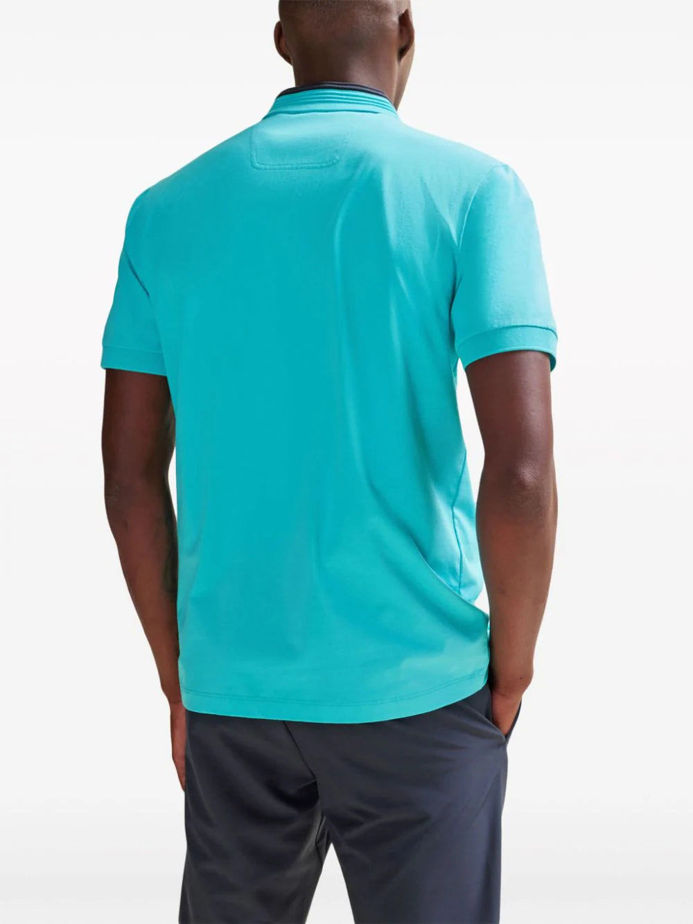 BOSS logo-embossed polo shirt