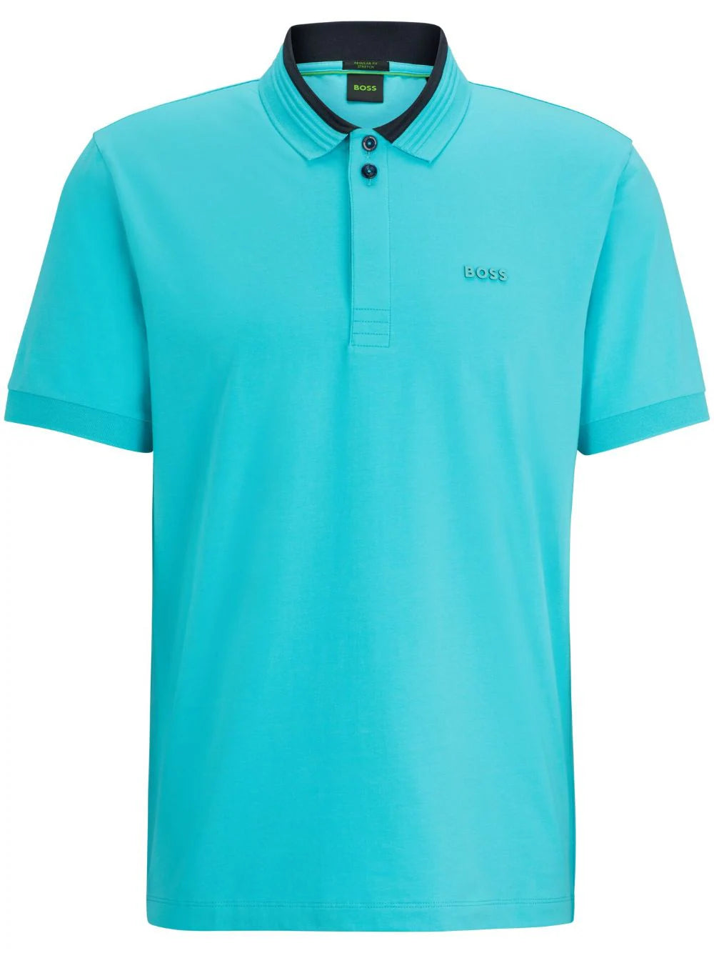 BOSS  logo-embossed polo shirt