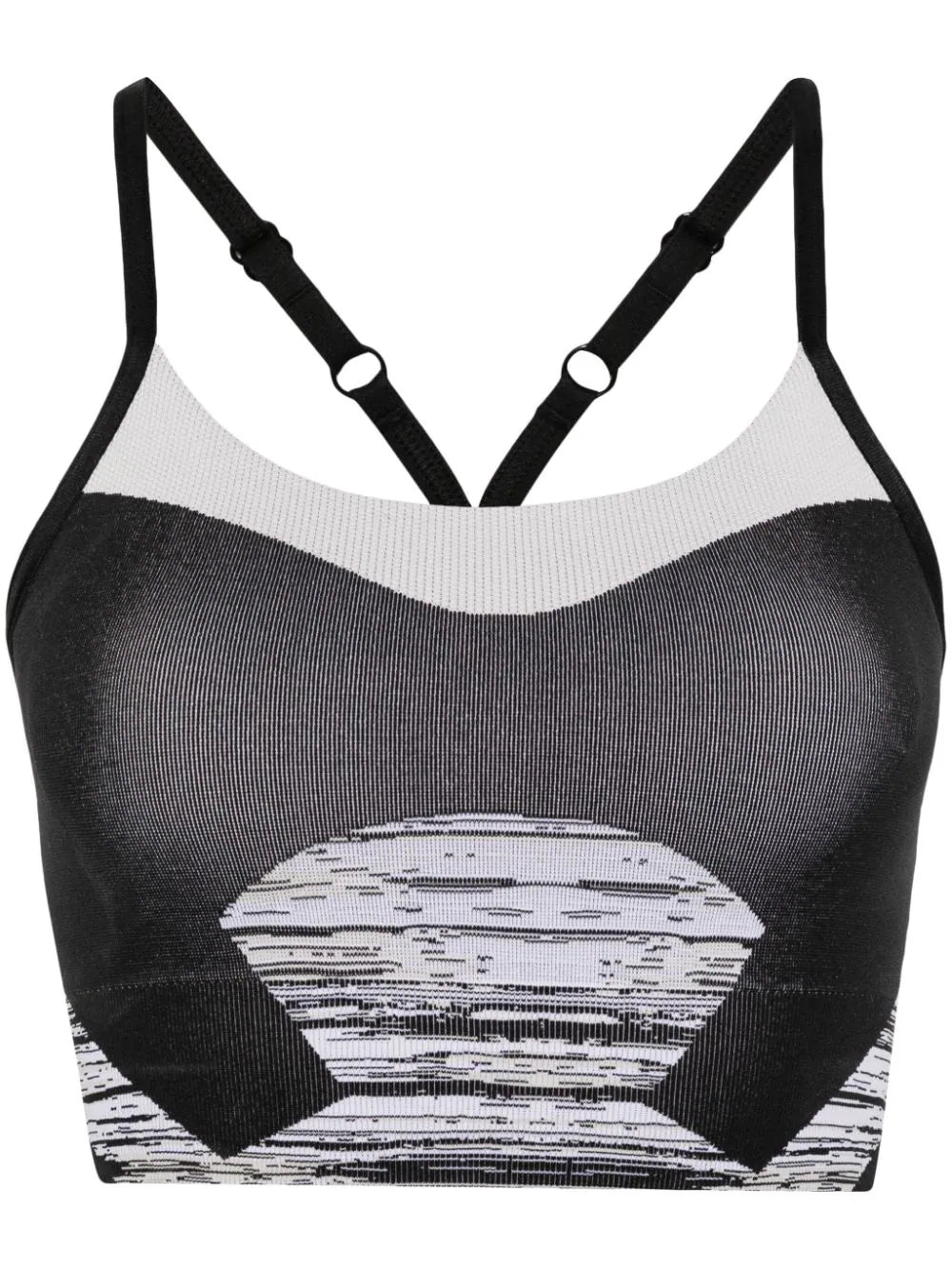 adidas by Stella McCartney  intarsia-knit performance top