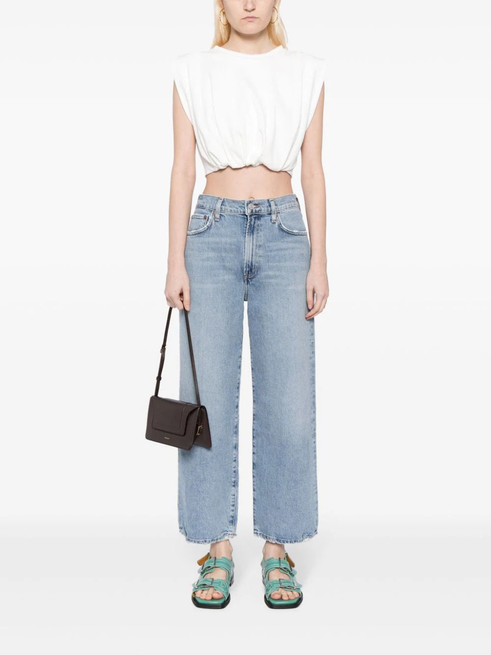 AGOLDE  Harper mid-rise cropped jeans