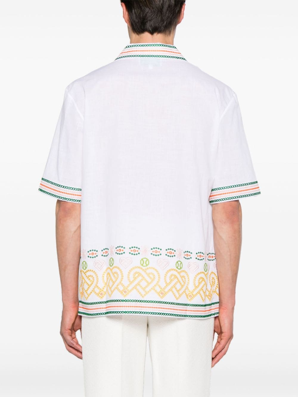 Casablanca Gradient Heat broderie-anglaise shirt