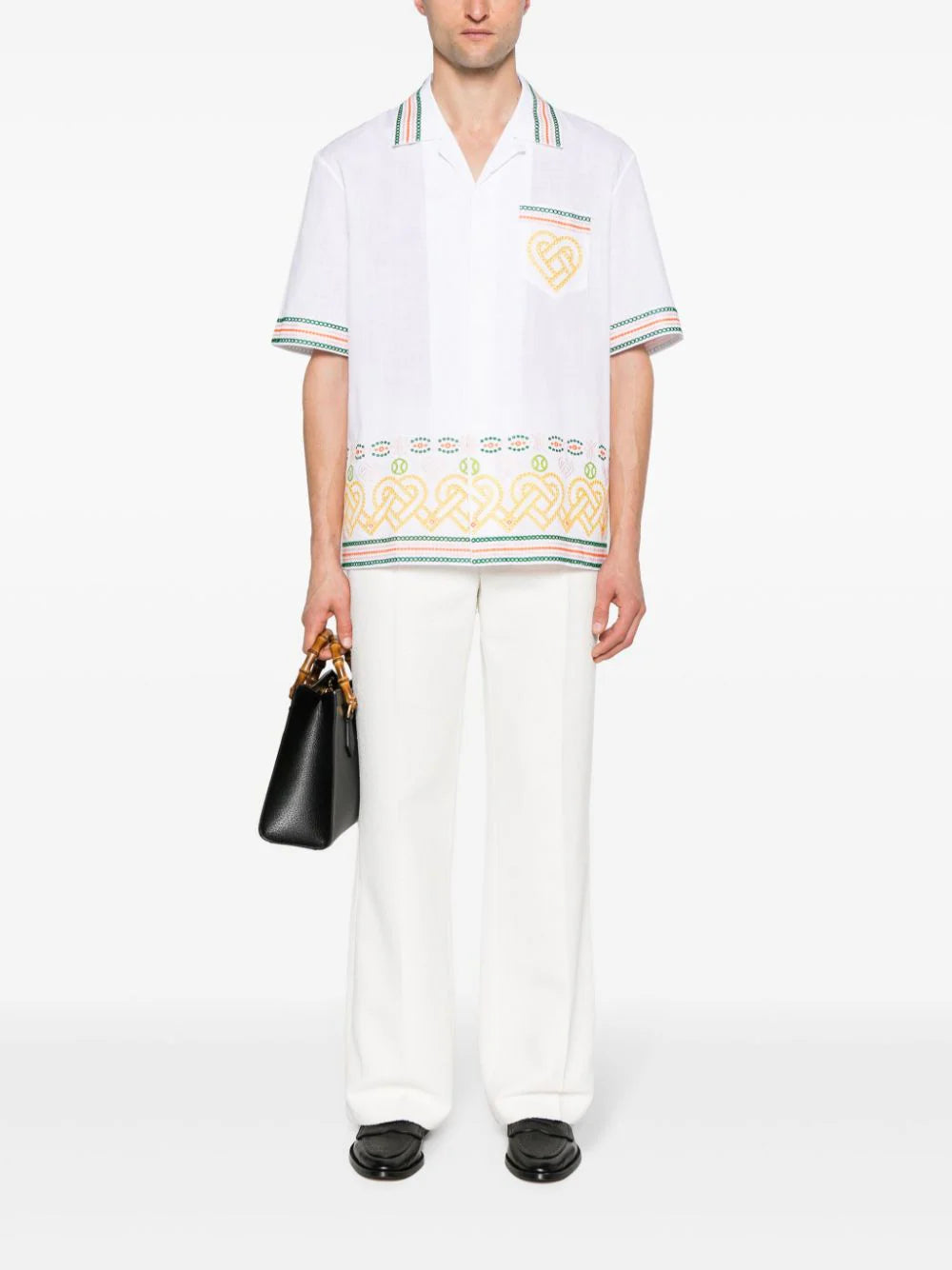 Casablanca  Gradient Heat broderie-anglaise shirt