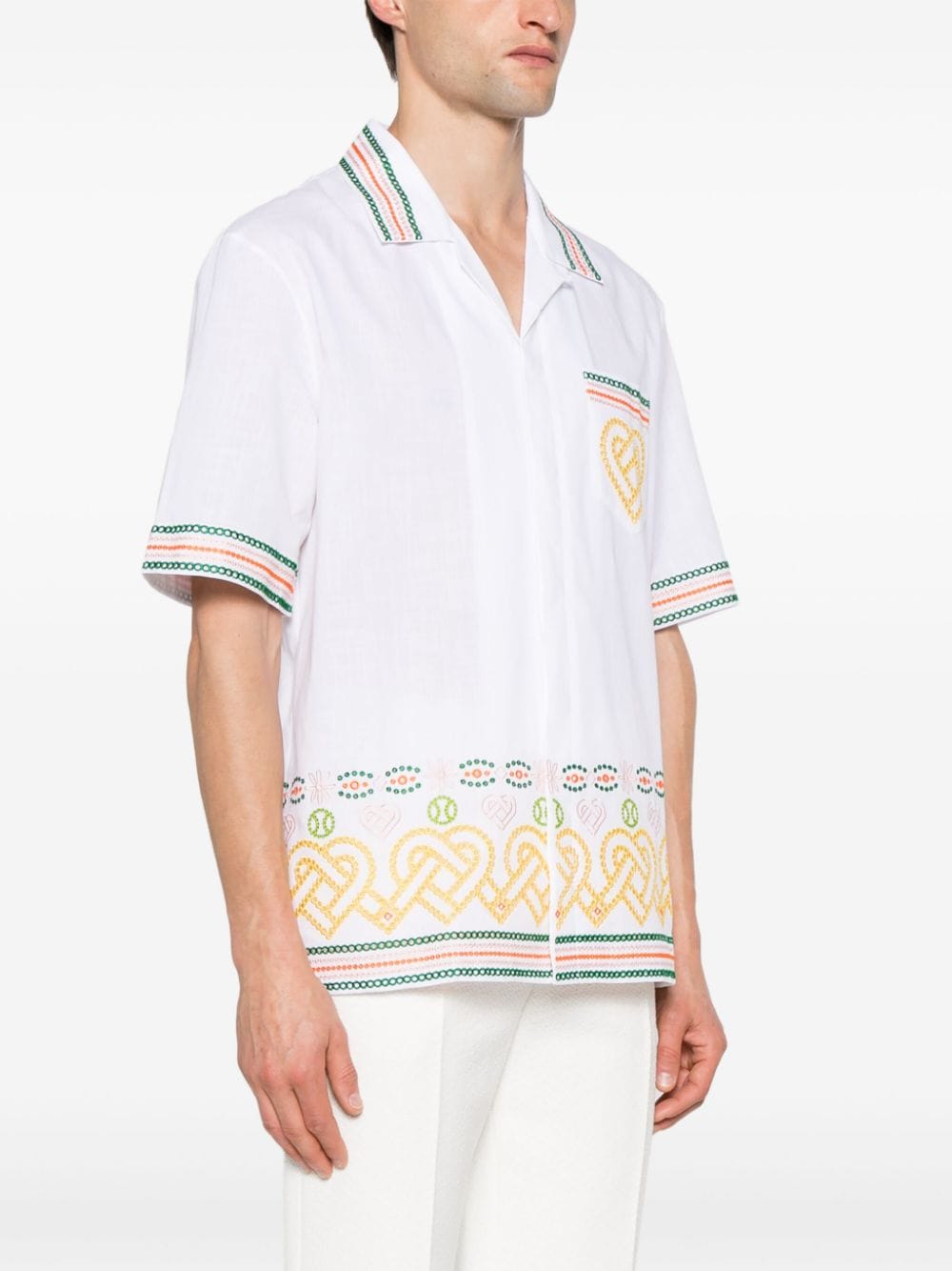 Casablanca Gradient Heat broderie-anglaise shirt