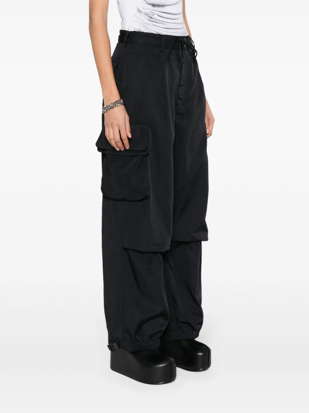 Y-3 cargo-pockets twill trousers