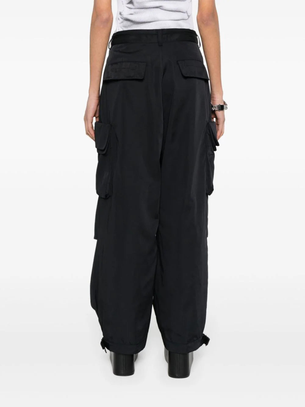 Y-3 cargo-pockets twill trousers