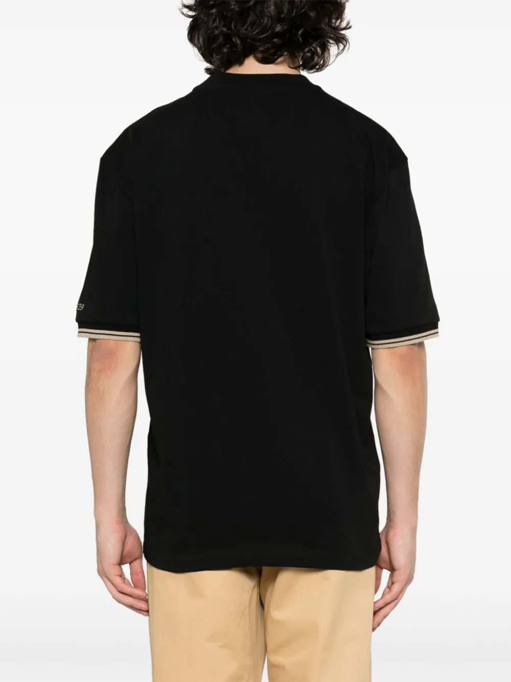 Boggi Milano  striped logo-embroidered cotton T-shirt