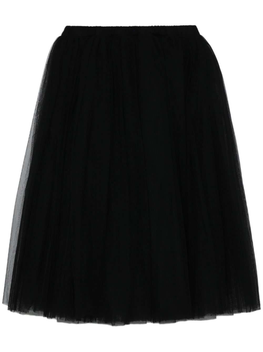 Black Comme Des Garçons  tulle midi skirt