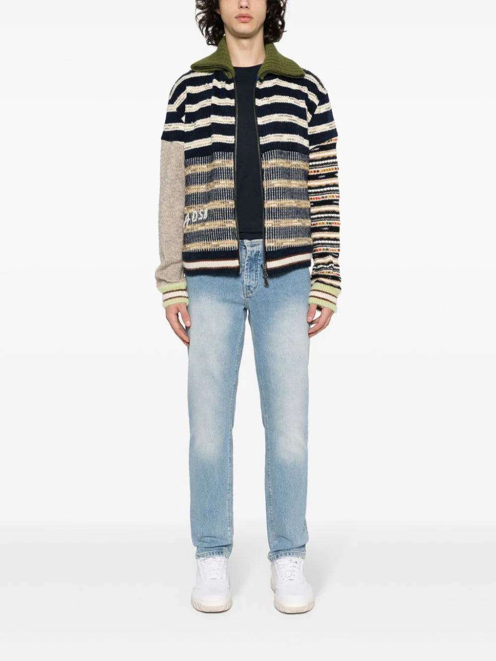 Boggi Milano  logo-embroidered low-rise jeans