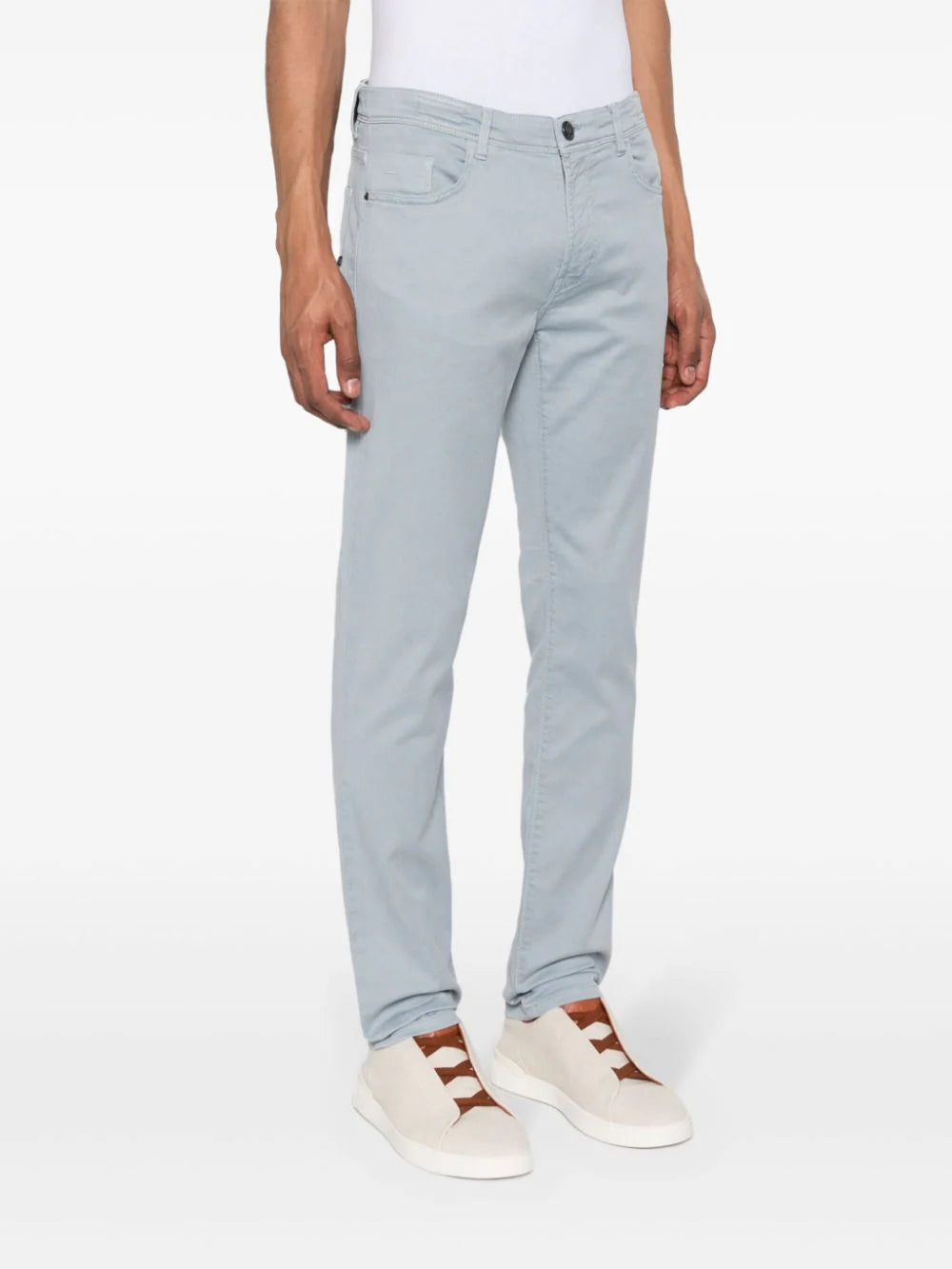 Boggi Milano  mid-rise straight-leg jeans