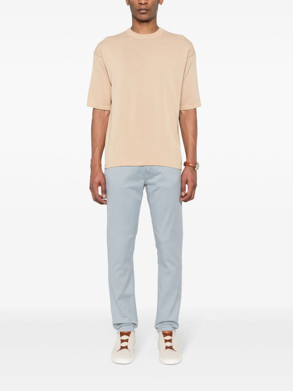Boggi Milano  mid-rise straight-leg jeans