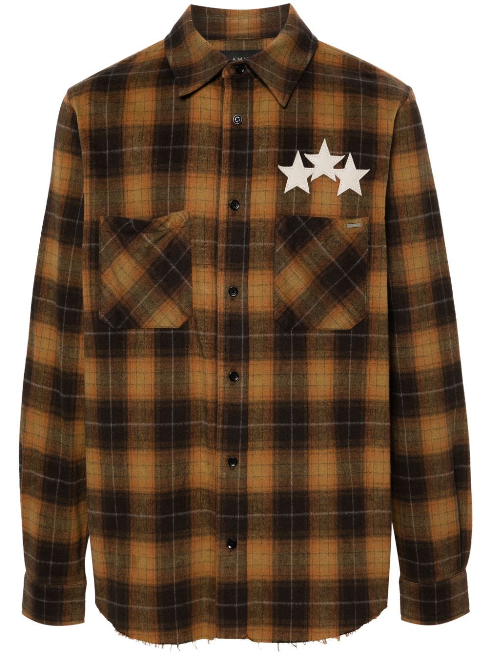 AMIRI Star plaid-check flannel shirt