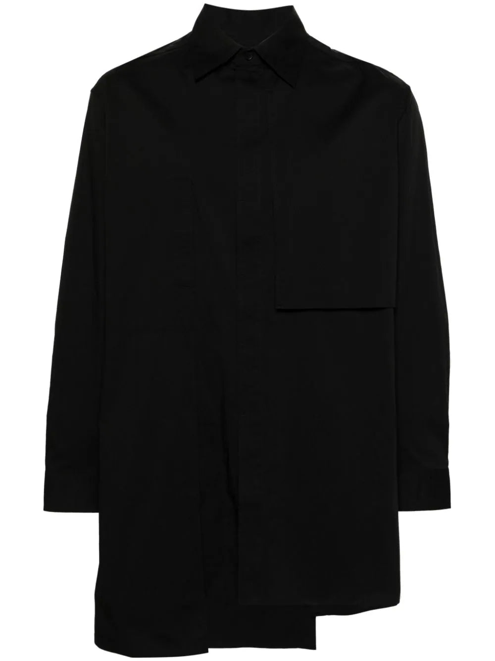 Y-3  layered poplin shirt