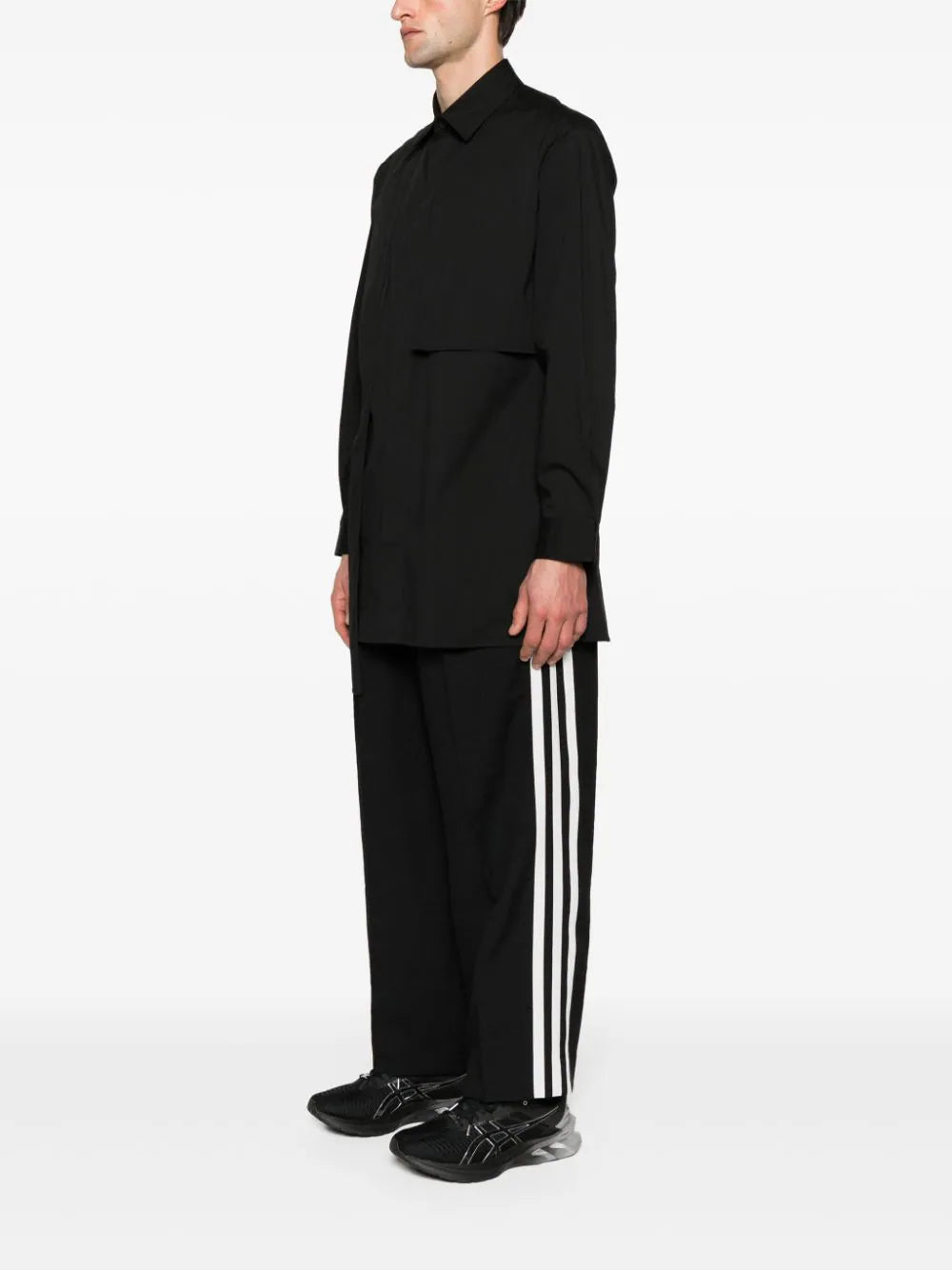 Y-3  layered poplin shirt